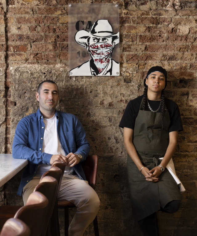 headshot of chef ella williams in a restaurant