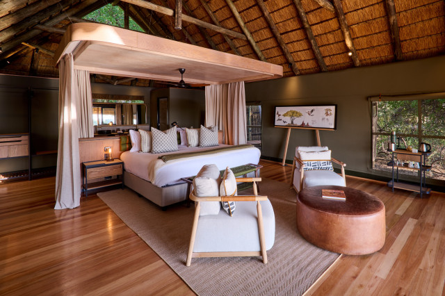 savute double room with luxury interiors 