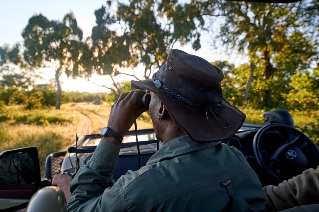 guides on a safari in botswana