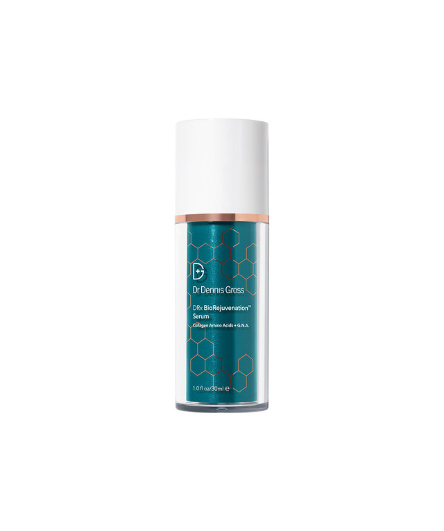 Dr Dennis Gross serum in turquoise bottle 