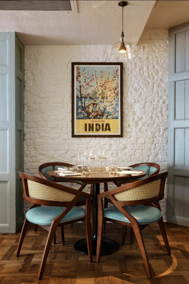 interior of trishna restaurant