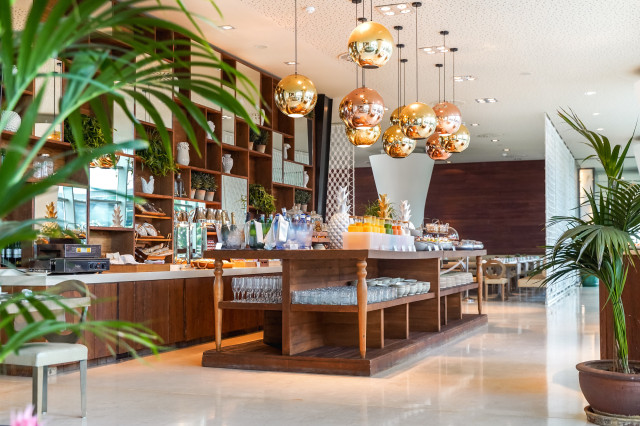 oglio breakfast buffet at aguas de ibiza