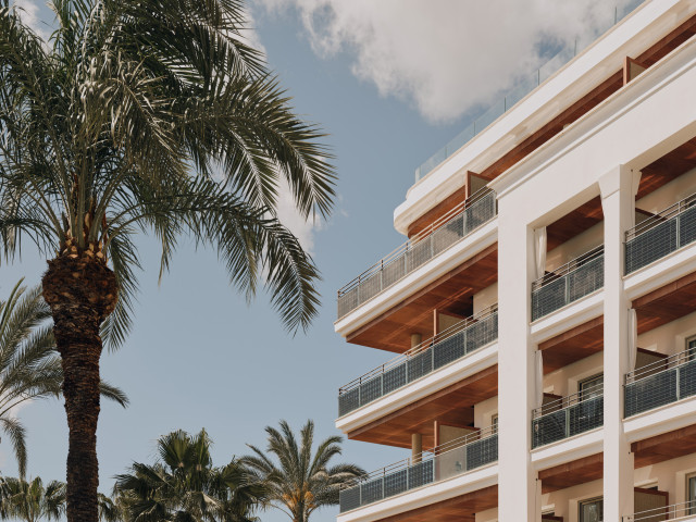 facade of aguas de ibiza hotel 