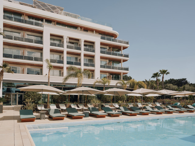 swimming pool at aguas de ibiza hotel
