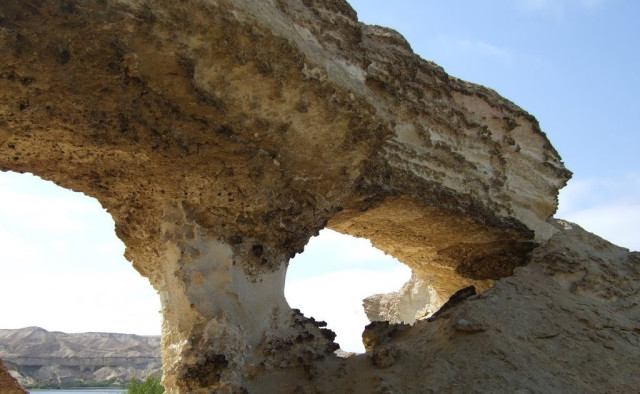 rock formation at arco do carvalhao