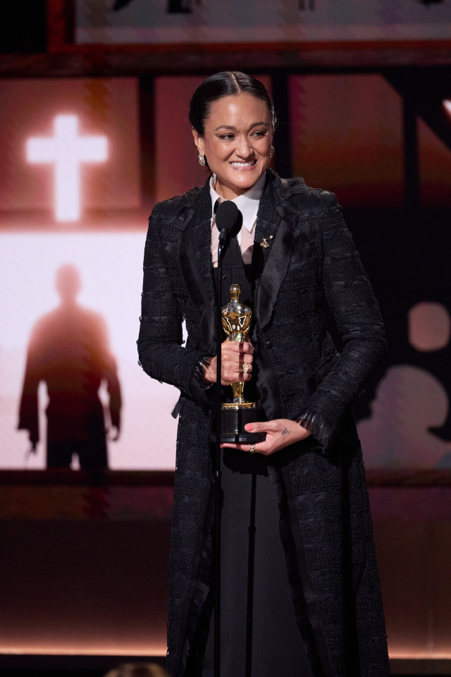 Autumn Durald Arkapaw giving her speech