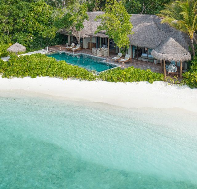 beach villa in the maldives