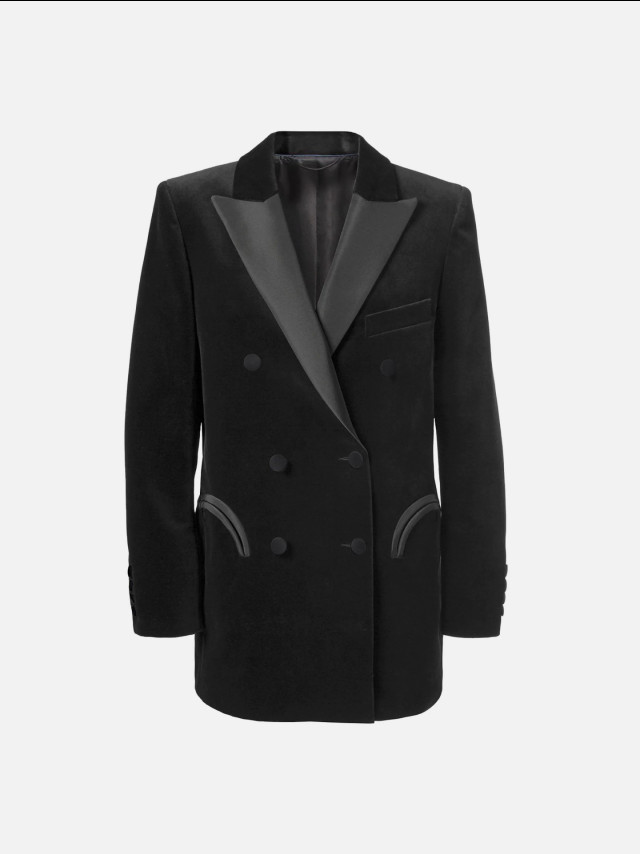 black velvet blazer
