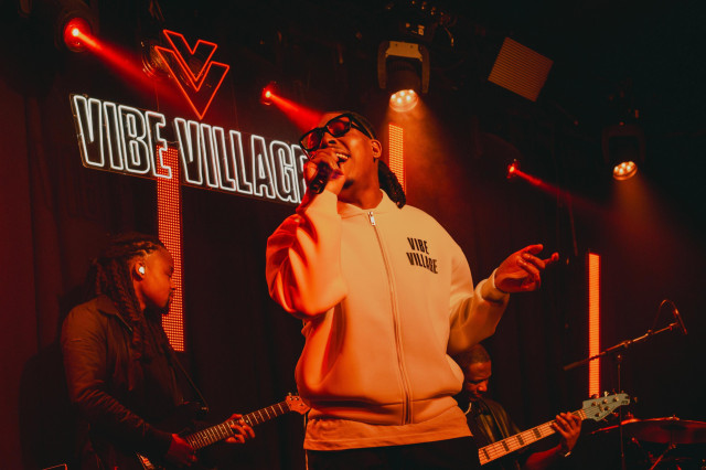 singer performing on stage 
