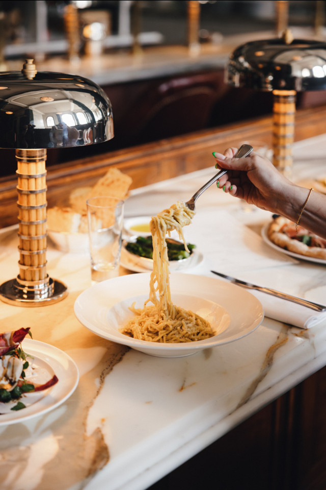bowl of pasta at cecconi's