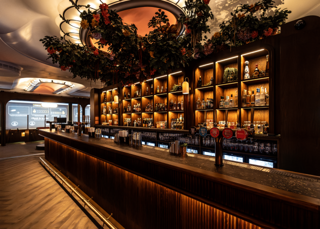 interior bar at clays soho