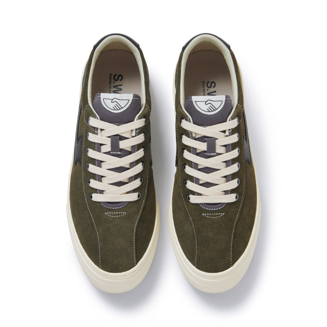 dark green suede trainers