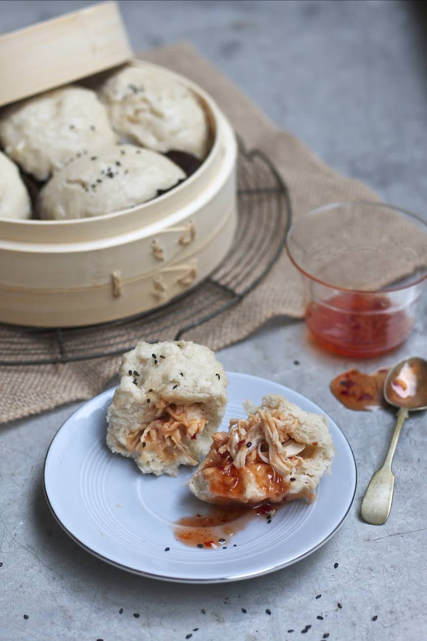 easy sweet chili steamed buns