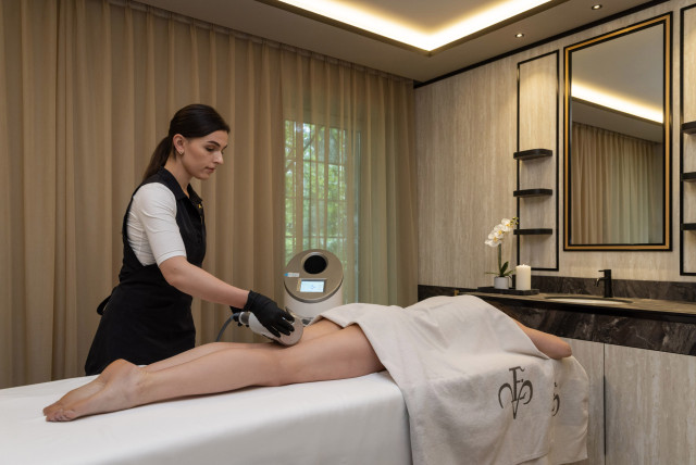 woman receiving treatment at villa eden resort 