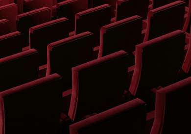 Plush red seating.