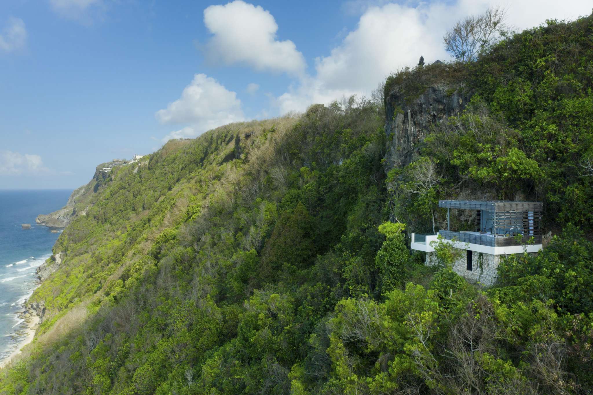 Alila villas uluwatu   cliff edge spa   aerial .