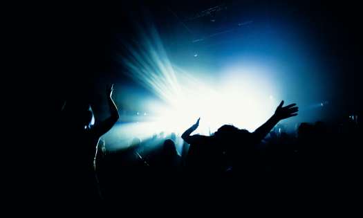 People at music concert.