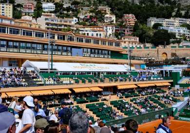 Tennis stadium and a tent within reading 