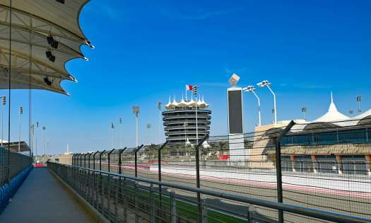 Bahrain racing track .