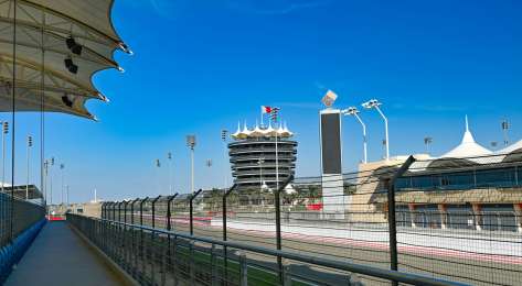 Bahrain racing track .