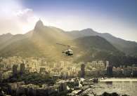 Carnival in rio de janeiro helicopter.