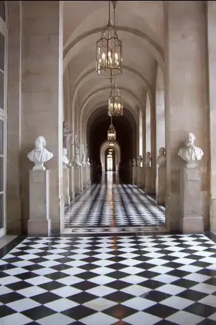 Colonnade palace of versailles france.
