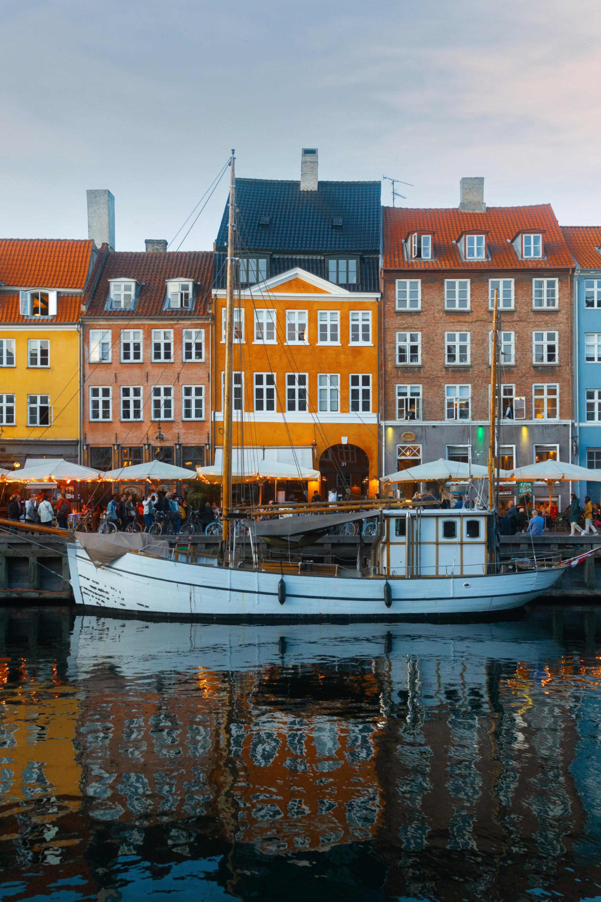 colourful houses in copenhagen