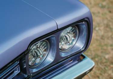 Vintage purple car.