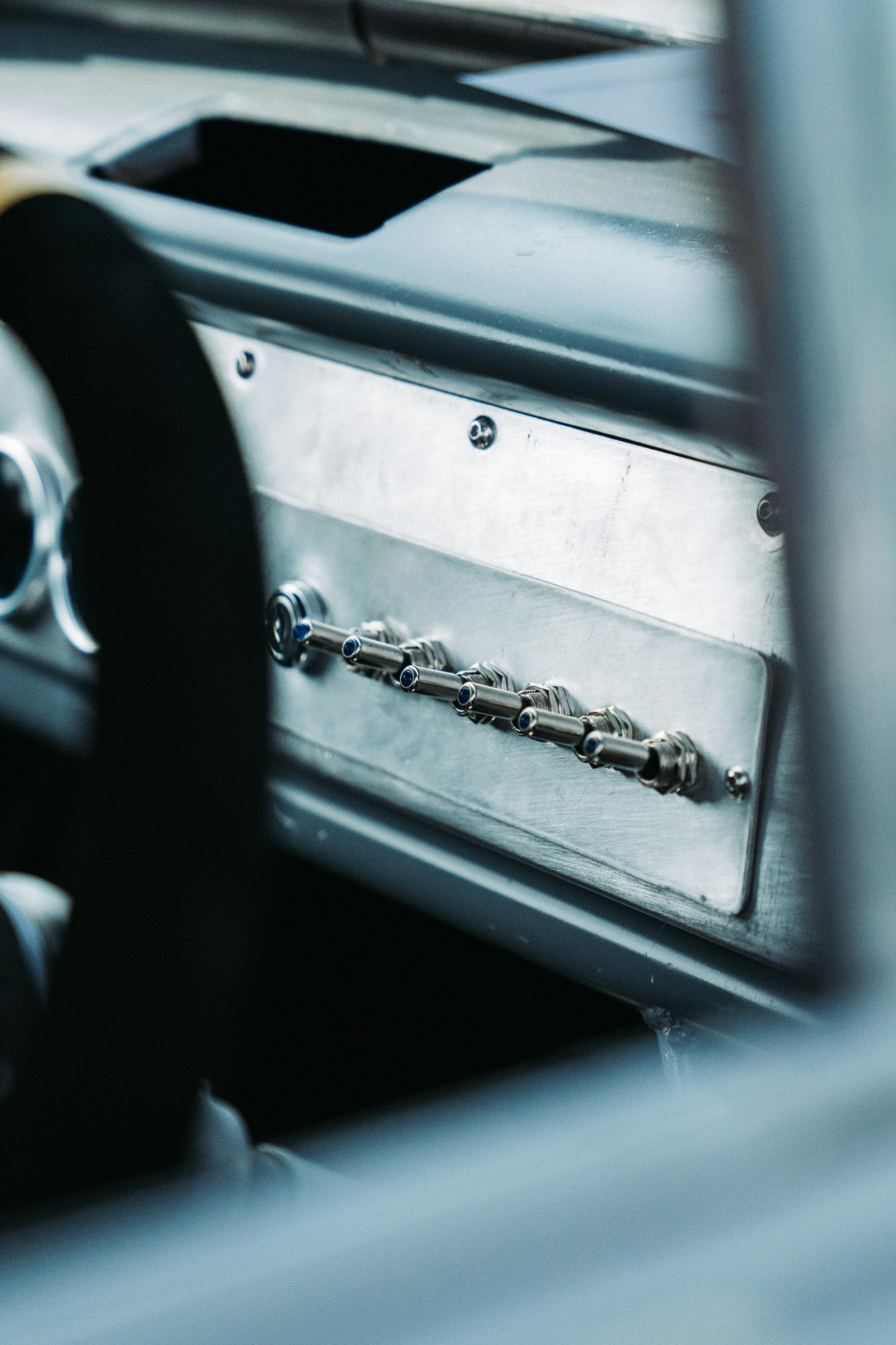 steering wheel and car dashboard