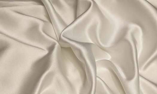 Cream silky fabric.