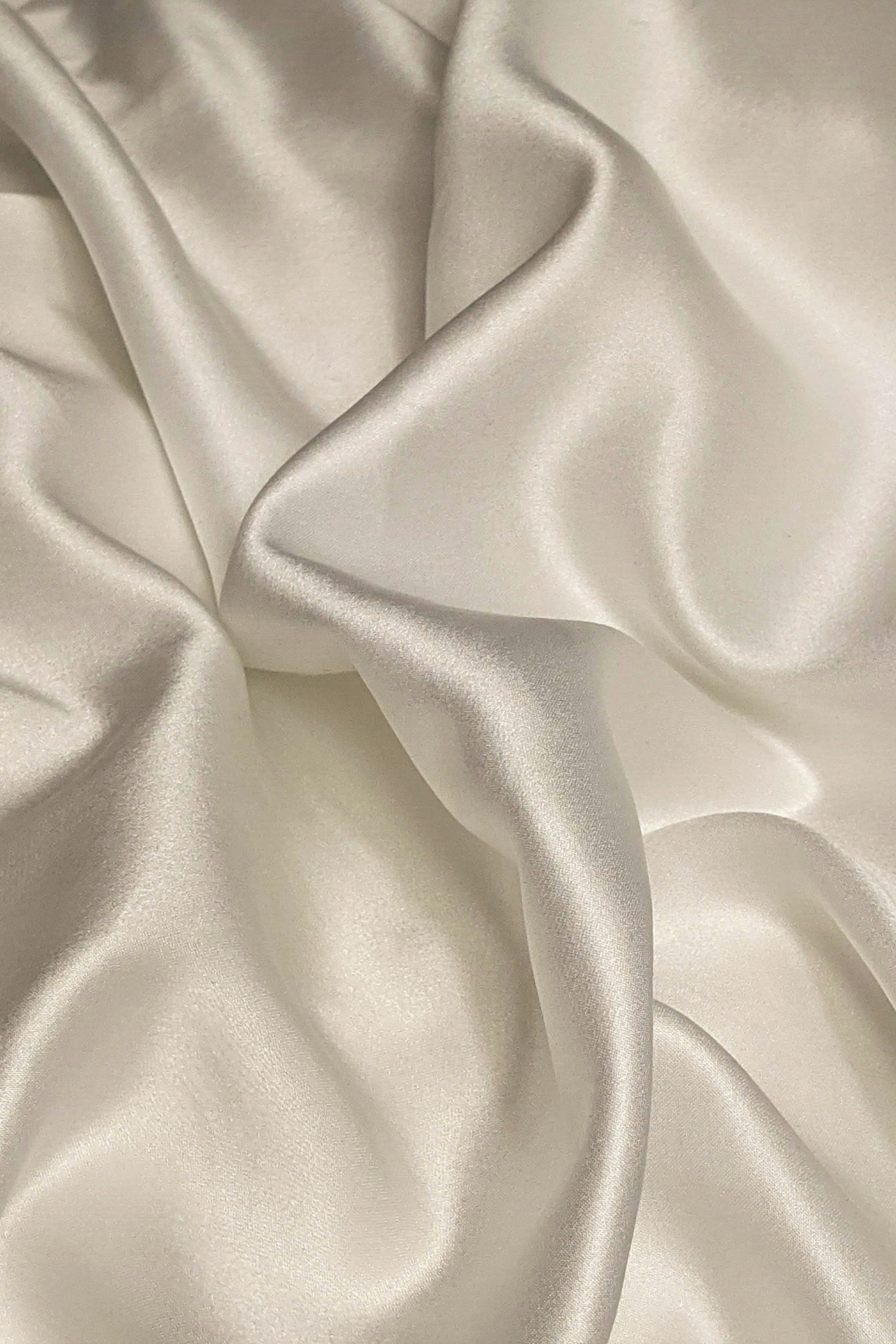 cream silky fabric