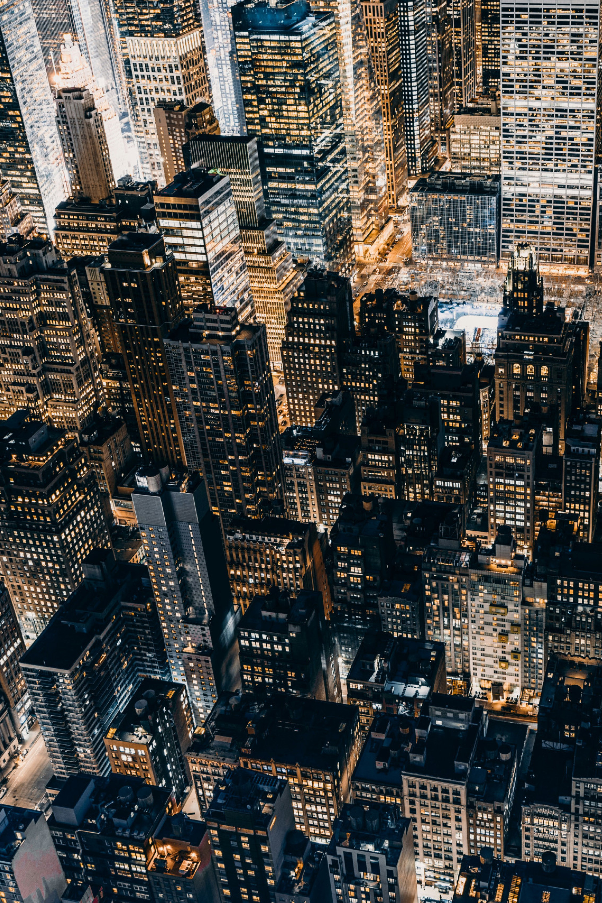 new york skyline at night