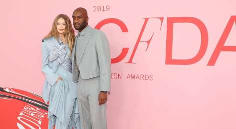 Gigi hadid and virgil abloh attend the 2019 cfda fashion news photo 1595260790.