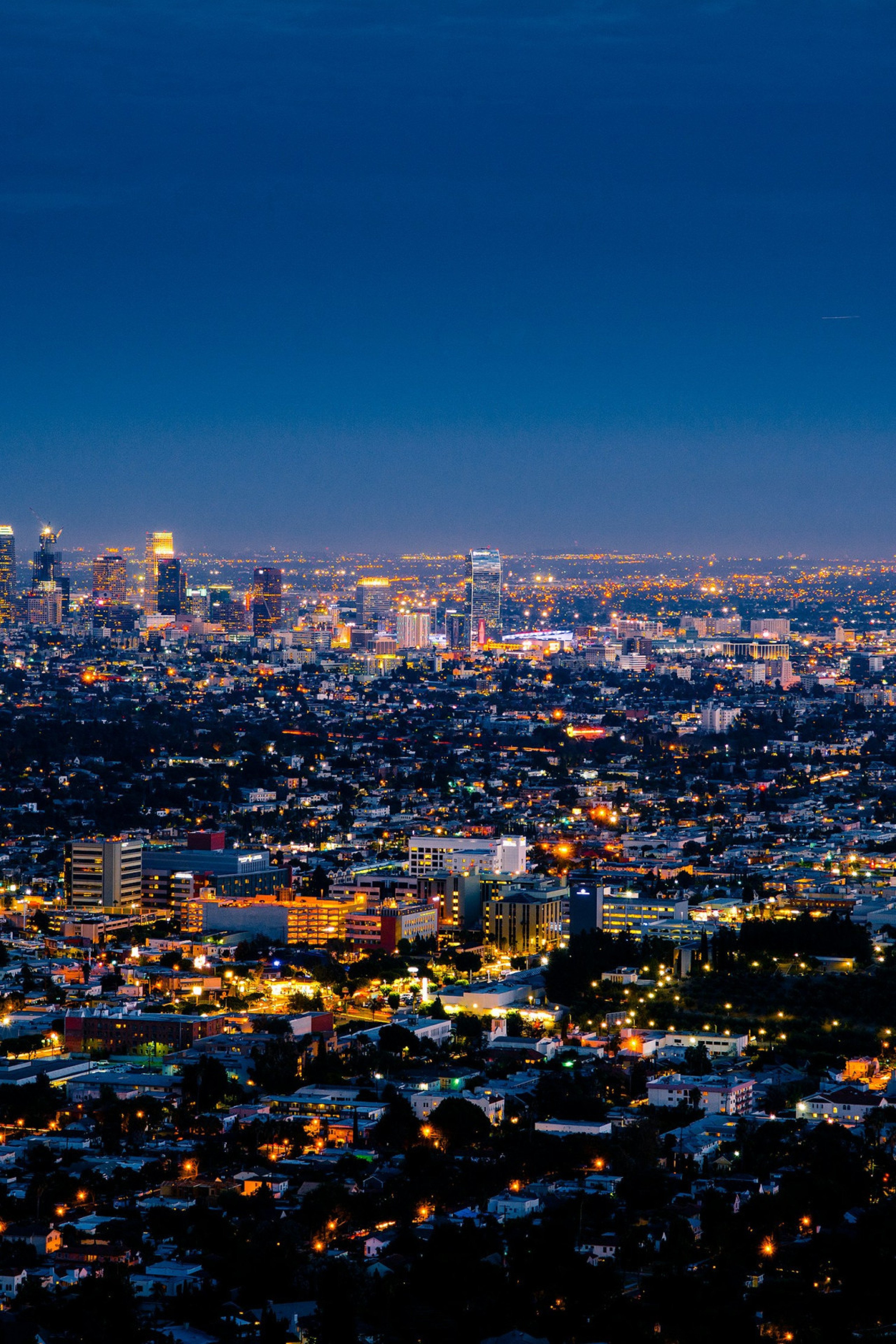 aerial view of los angeles