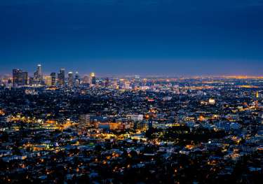 Aerial view of los angeles.