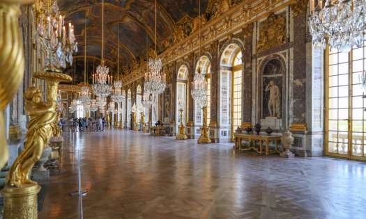 Inside chateau de versailles.