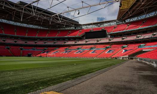 Inside wembley stadium .