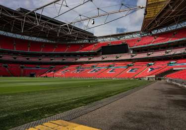 Inside wembley stadium .