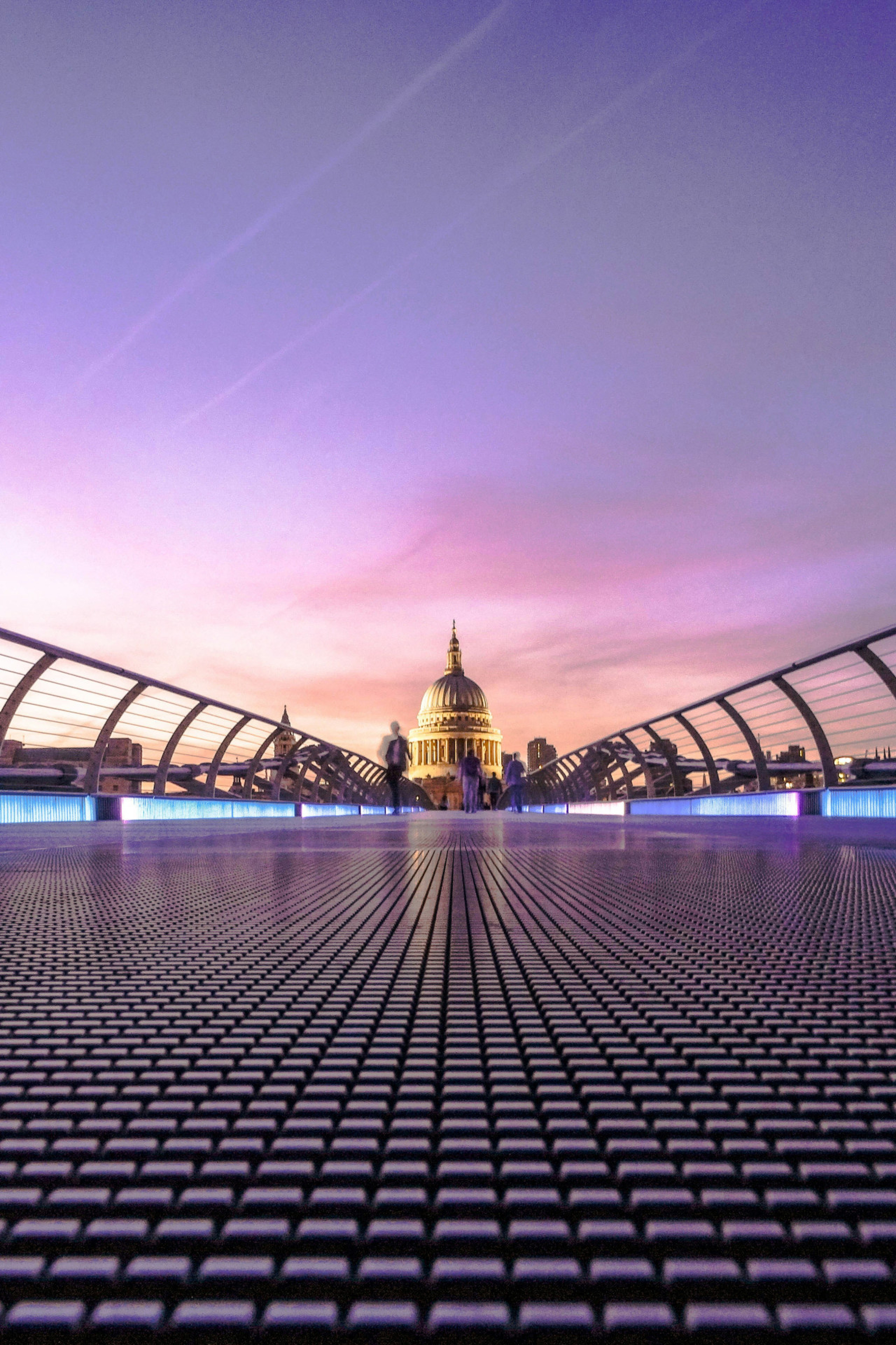 view of st paul's cathedral across bridge in london