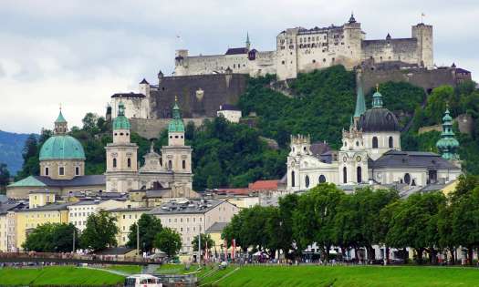 View of salzburg in austria.