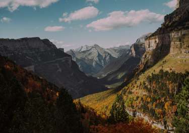 View across ordesa national park.