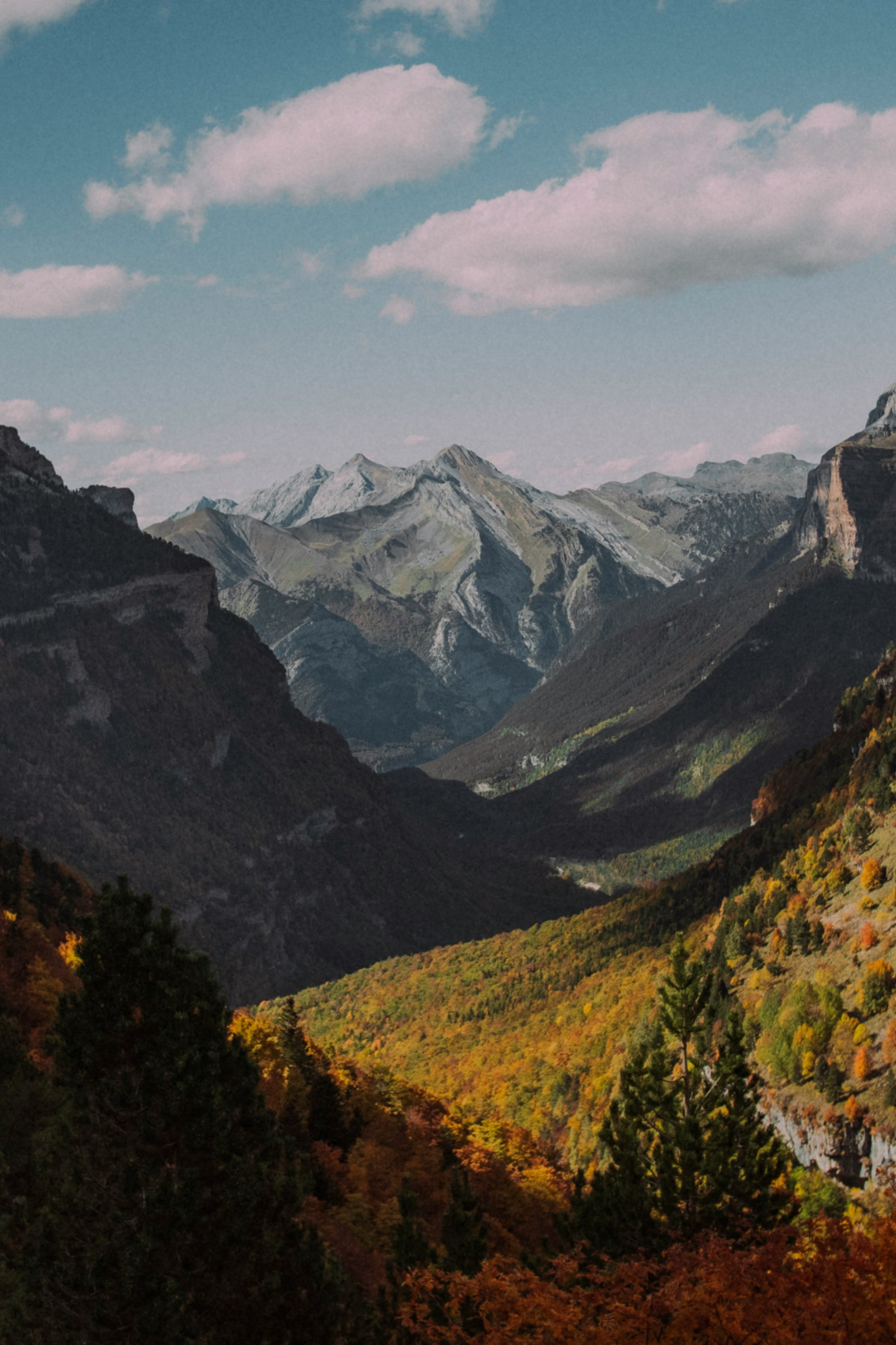 view across ordesa national park