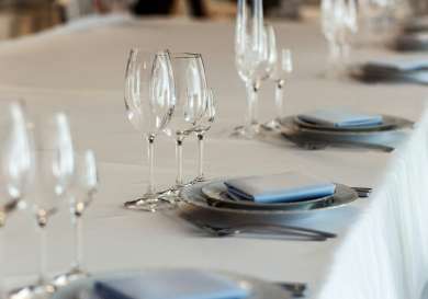 Elegant table setting.