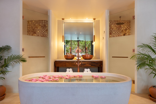 bathroom inside angkor by avani hotel 