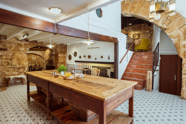 rustic home cooking set-up 