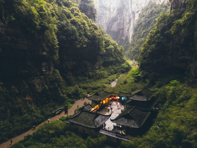 ancient buildings in rural china