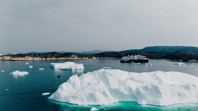 cruise ship in ilulissat, greenland