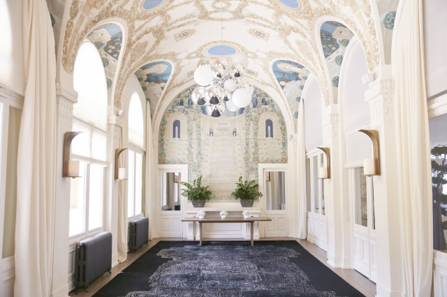 hotel lobby at evian resort