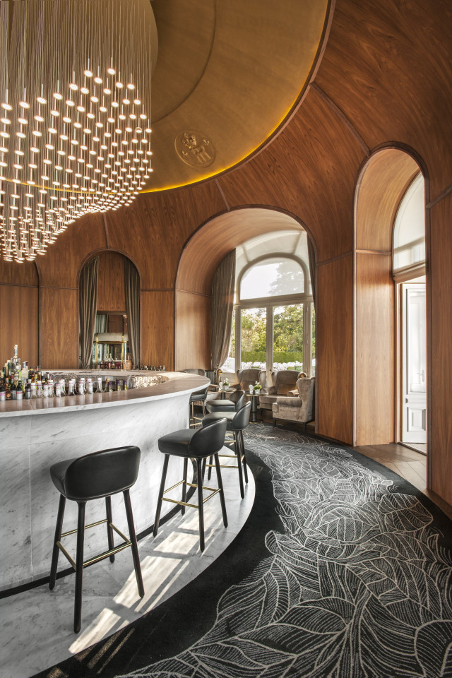 bar area at evian resort 