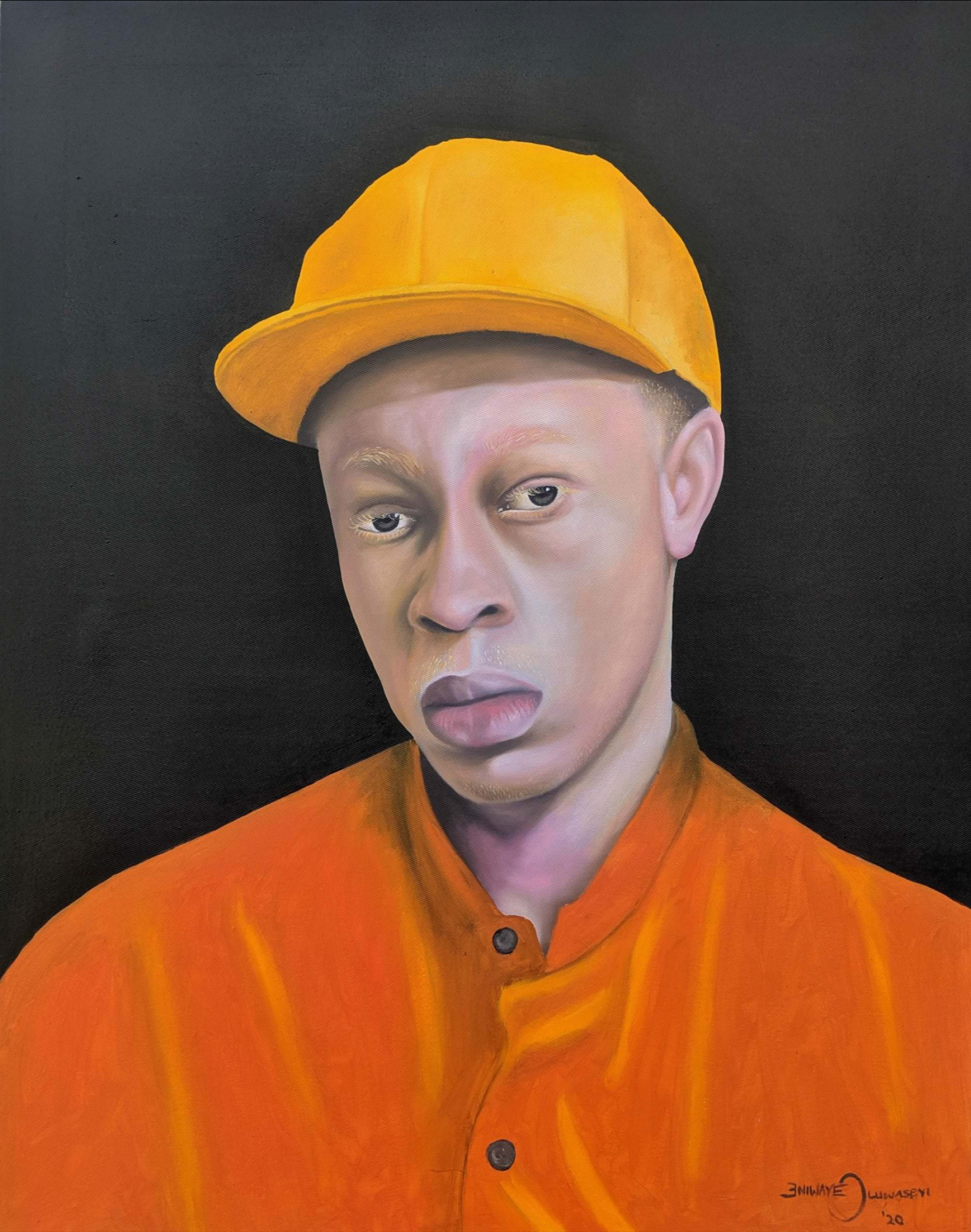 Ada painting - man in orange